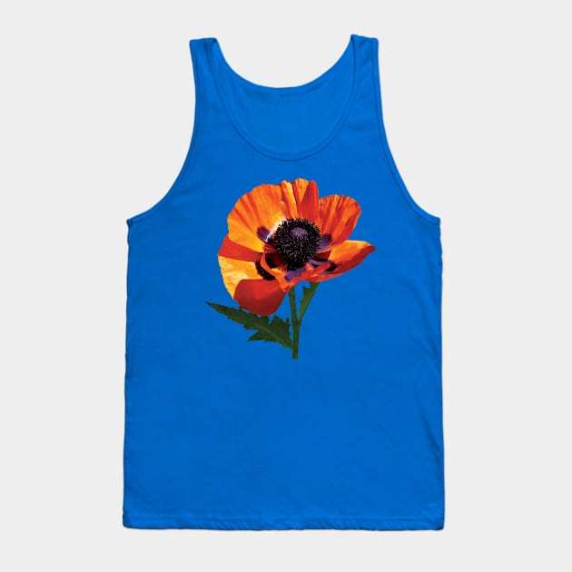 Oriental Poppy Tank Top by SusanSavad